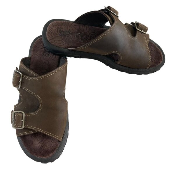 Teva Alexandra Sandal Brown Leather Open Toe Buckle Detail Comfort Womens Size 6 - Picture 5 of 9